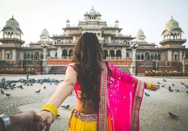 prewedding shoot at albert hall jaipur