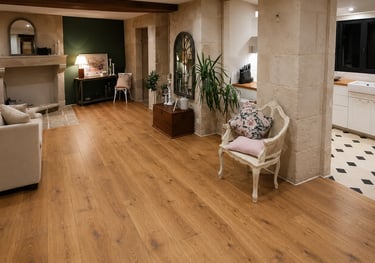 Projet de rénovation intérieure complète comprenant placo, isolation, peinture, parquet et finitions