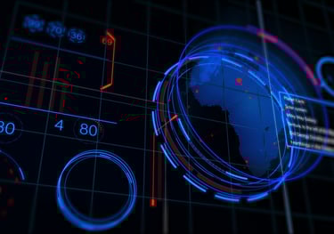 A high-tech event space showcasing a mix of innovative technologies.
