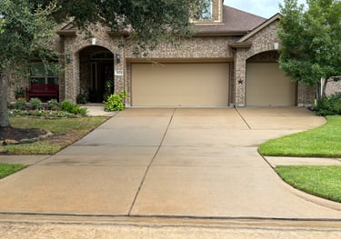 See the difference a pressure wash can offer your driveway.