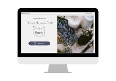 Plantilla editable en Canva de Landing Page