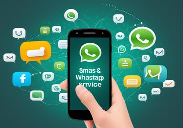 a person holding a phone with the words whatsappress on it