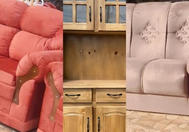 a couch and a chair in a room