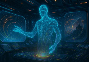 The Voice AI Gamemaster in a Science-Fiction wolrd