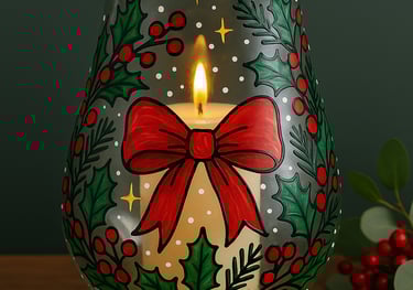 glass painted lantern workshop