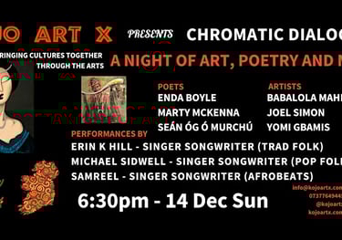 Kojo art x yomi gbamis, chromatic dialogues