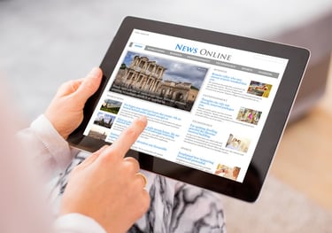 Feature news advertising