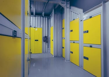 Custom steel locker system installed for Morespace Dubai – IN SAFE project