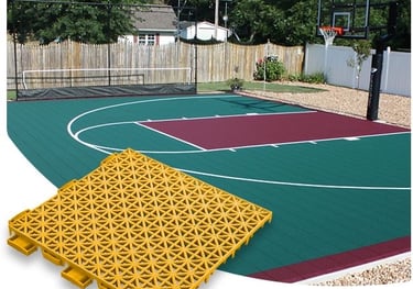 PP Modular Tiles Half basketball court
