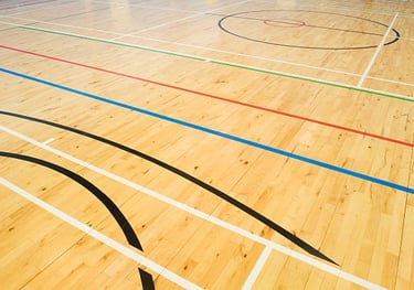 Wooden sports flooring 