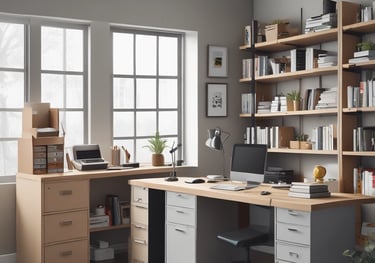 A curved facade covered in white latticework