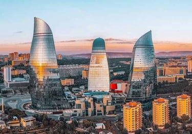 the flame towers in the city of flame