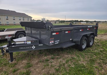 Diamond T dump trailer