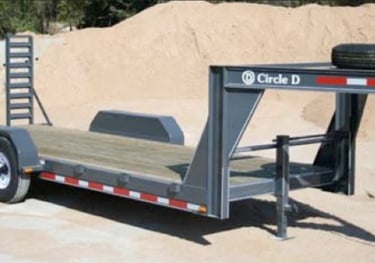 Circle D tandem equipment gooseneck trailer