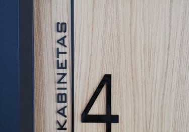 Veidrodinės ir matines pleveles klijavimas