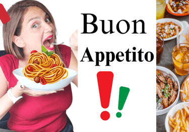 Formatrice en italien dégustant des pâtes italiennes, illustrant des vidéos gratuites et ludiques po