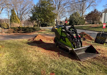 Scraping with skid-steer