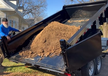 Delivering topsoil.