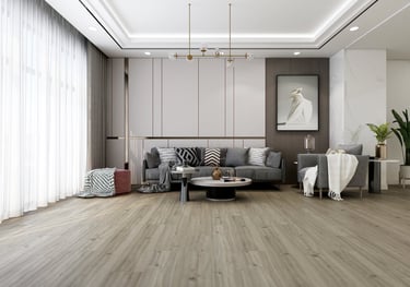 Luxury vinyl flooring installed by Tswanacrete Botswana, offering elegant, high-end finishes for modern interiors