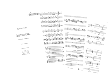 partition electrique romain perda quatuor mandolines