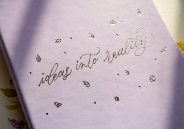 Hot foiling for live events by New York City calligrapher