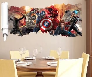 Superhelden als Wanddeco