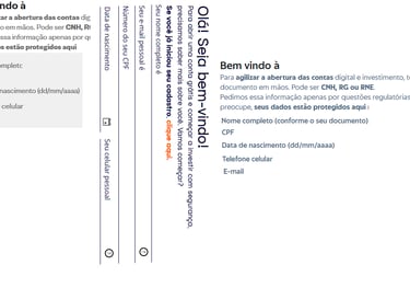 Imagem criativa de tipos de cadastros que encontram ao se cadastrar em corretoras no Brasil.