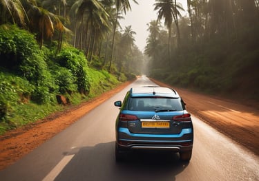 Goa Car Rental - Car driving in Goa