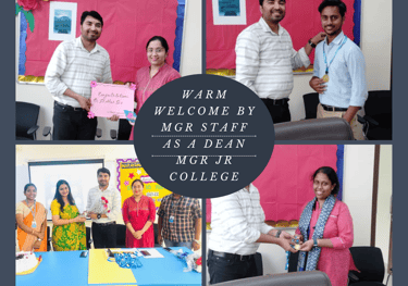 Shekhar Sir's welcome as a Dean MG Road