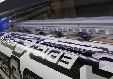 Decals being printed