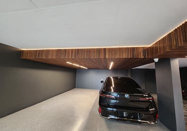 Spotted Gum batten ceiling