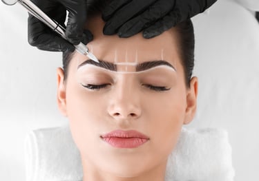 Eyebrows shaping and tinting 