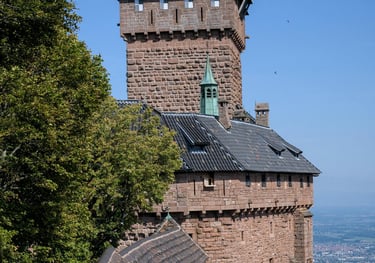 a large brick building with a clock tower