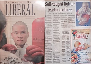 A newspaper article about a man name MARK RECAIDO!