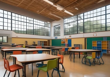 educational facility with colorful themes