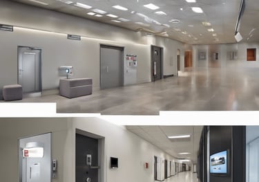 gray concrete wall inside building