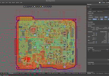 Altium multi-layer PCB Board designed by Brian Dotson of Dotsonics Designs