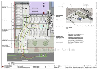 Car Parking_Swept Path_Change of Use DA_Architectural Drafting_Council DA Approval_Red Cabin Studios
