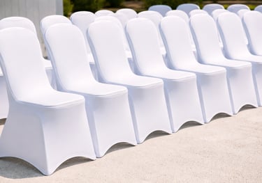 WHITE CHAIR COVER