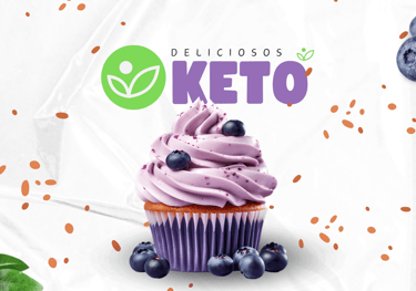 a cupcake with purple frosting and blueberries