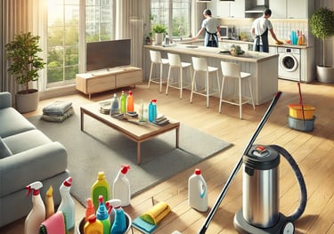 avra cleaning services staff performing end of tenancy cleaning services