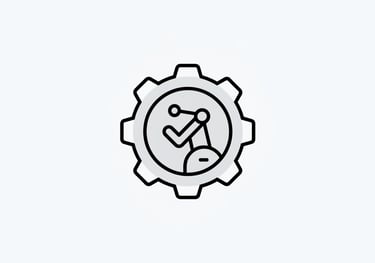 Gear and support icon — Suppbox manages installation, restocking, and maintenance for gyms