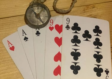 Spielkarten Kompass