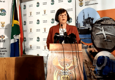 South Africa’s Transport Minister Barbara Creecy