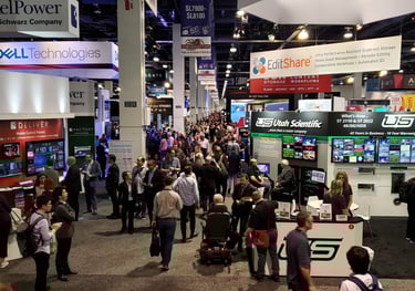 Tradeshow floor on event day.