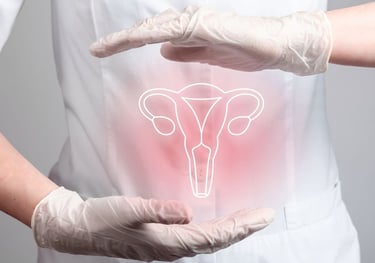 A pregnant woman having an ultrasound scan with a gynecologist in a cozy clinic room.