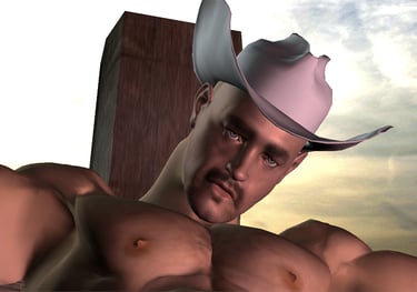 crucified cowboy awaits a certain death