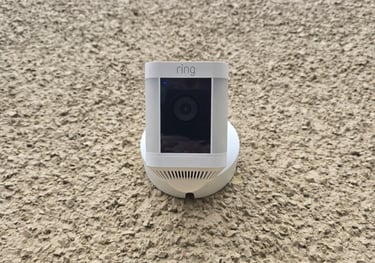 Ring Spotlight Camera installed on an external wall in Bexley