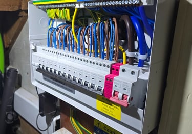 RCBO Consumer unit with integral SPD