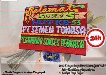 Karangan bunga Pangkep papan ucapan peresmian kantor baru